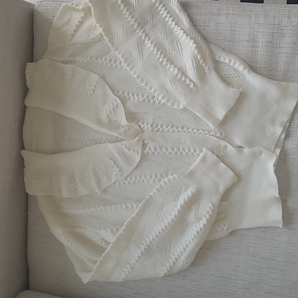 Vintage Knit Cream Caridgan - Picture 5 of 5